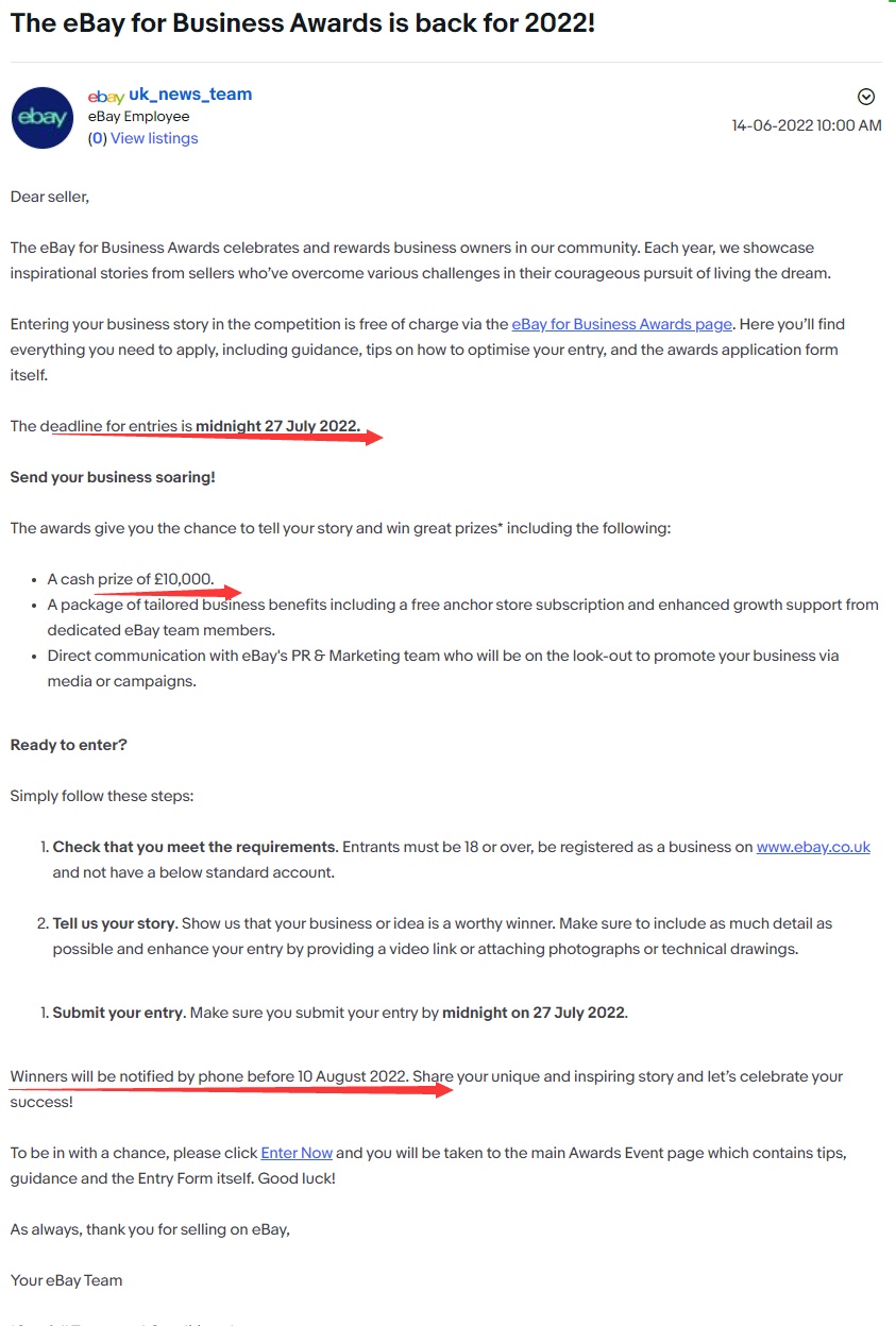eBay英国站发布6月份卖家更新