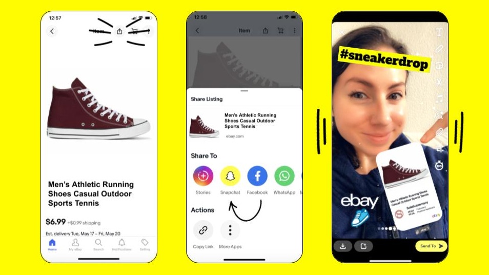eBay宣布与Snapchat进行整合