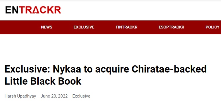 Nykaa将收购“印度版小红书”Little Black Book