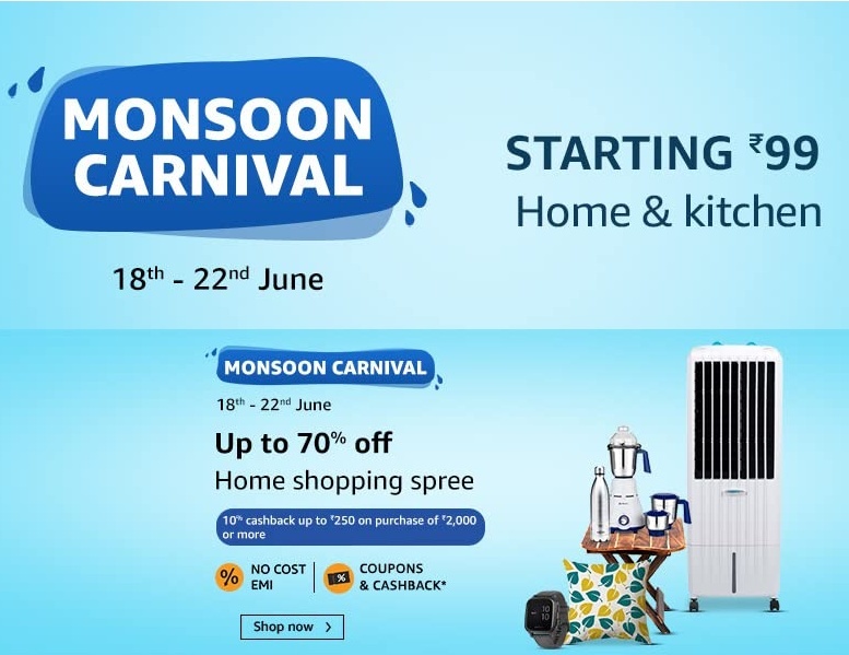 亚马逊印度站举办“Home Shopping Spree”促销活动